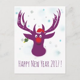 Cartão Postal De Festividades Cartão-postal do feliz ano novo 2017