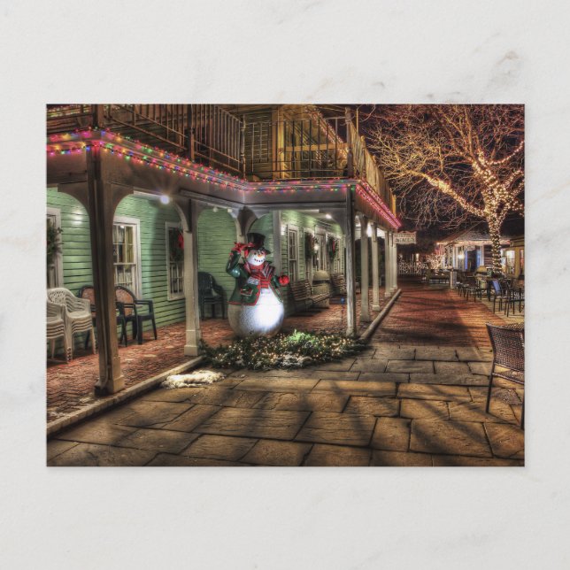 Cartão Postal De Festividades cartão-postal do mosaico de natal (Frente)