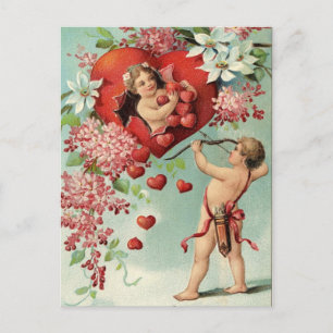 Cartão Postal De Festividades Cartão-postal do Namorados-alvo da Cupid