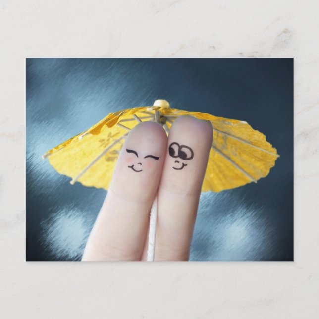 Cartão Postal De Festividades Cartão-postal do Namorados de Amor (Frente)