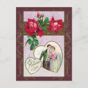 Cartão Postal De Festividades Cartão-postal do Namorados Vintage Sweethearts