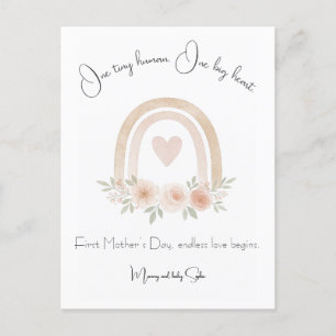 Cartão Postal De Festividades Cartão-postal do primeiro Dia de as mães do Arco-Í
