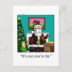 Cartão Postal De Festividades Cartão-postal engraçado de Natal