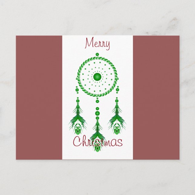 Cartão Postal De Festividades Cartão-postal Feliz de Sonho de Natal (Frente)