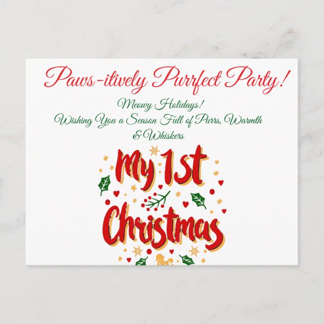 Cartão Postal De Festividades Cartão-postal Feriado (Frente)