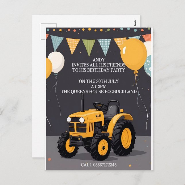 Cartão Postal De Festividades Cartão-postal Feriado (Frente/Verso)