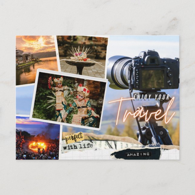 Cartão Postal De Festividades Cartão-postal Feriado ( Aproveite seu Viagem ) (Frente)