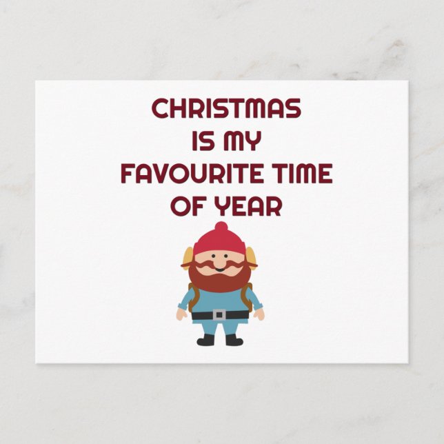 Cartão Postal De Festividades Cartão-postal festivo de férias (Frente)