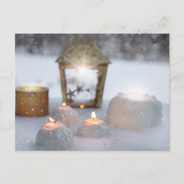 Cartão Postal De Festividades Cartão-postal festivo de férias (Frente)