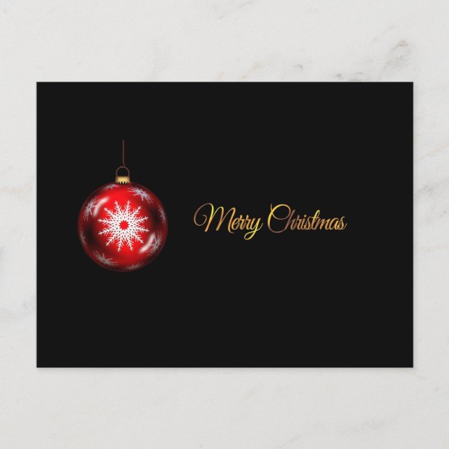 Cartão Postal De Festividades Cartão-postal festivo de férias (Frente)