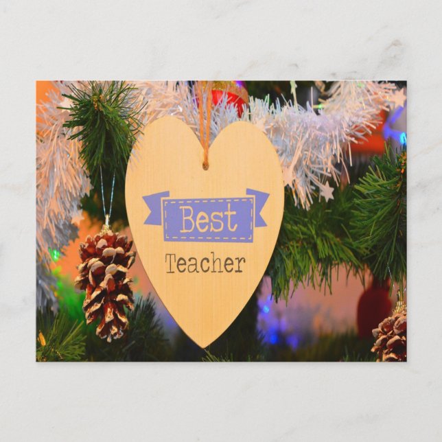 Cartão Postal De Festividades Cartão-postal festivo de férias (Frente)