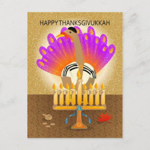 Cartão Postal De Festividades Cartão-postal Happy Thanksdokah Turkey
