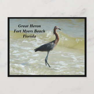 Cartão Postal De Festividades Cartão-postal Heron Holiday do excelente