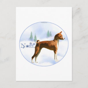 Cartão Postal De Festividades Cartão-postal Noel Basenji