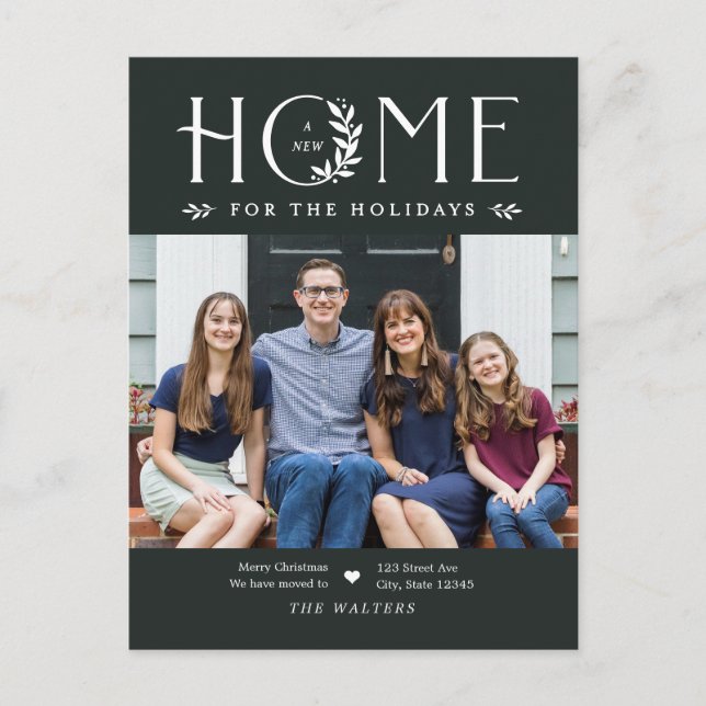 Cartão Postal De Festividades Cartão-postal para movimentação de fotos de feriad (Frente)