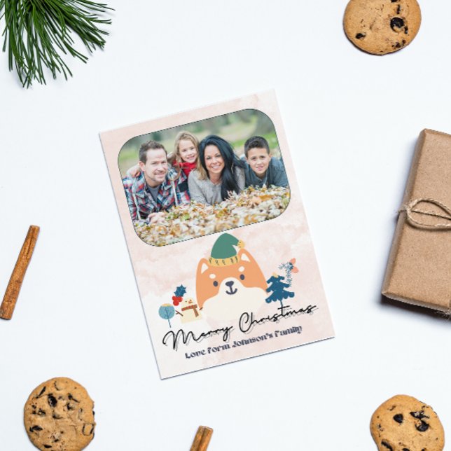 Cartão Postal De Festividades Cartão-postal personalizado de Natal Feriado (Criador carregado)