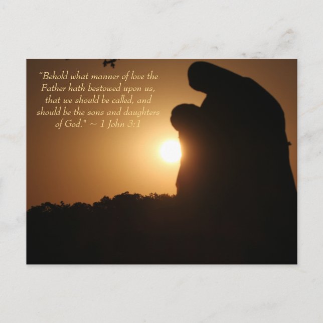 Cartão Postal De Festividades Cartão-postal Pieta de Que Forma de Amor (Frente)