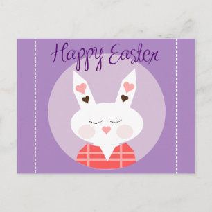 Cartão Postal De Festividades Cartão-postal roxo felz pascoa