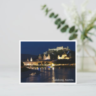 Cartão Postal De Festividades Cartão-postal - Salzburg por Noite