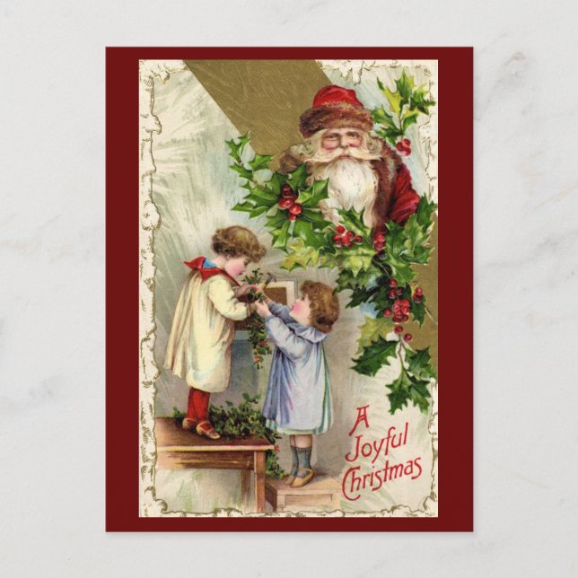 Cartão Postal De Festividades Cartão-postal Santa Claus (Frente)