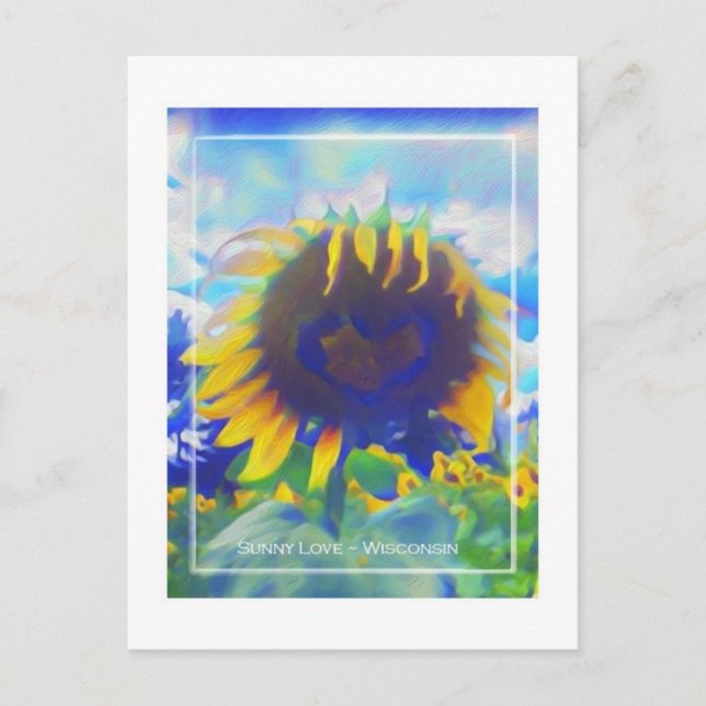 Cartão Postal De Festividades Cartão-postal Sunny Love 2024 (Frente)