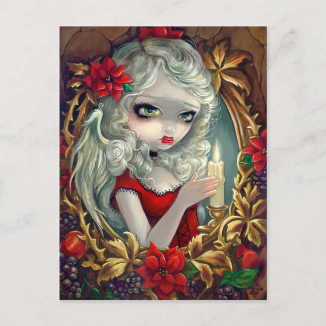 Cartão Postal De Festividades Cartão-postal "Vela de Natal" (Frente)