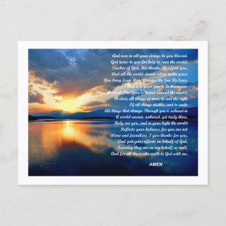 Cartão Postal De Festividades Cartaz da foto da oração final