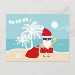 Cartão Postal De Festividades Cartaz de Natal tropical