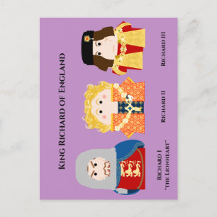 Cartão Postal De Festividades Cartaz do Rei Richard da Inglaterra