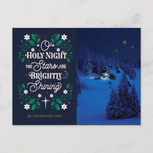 Cartão Postal De Festividades Cartaz fotográfico personalizado da noite