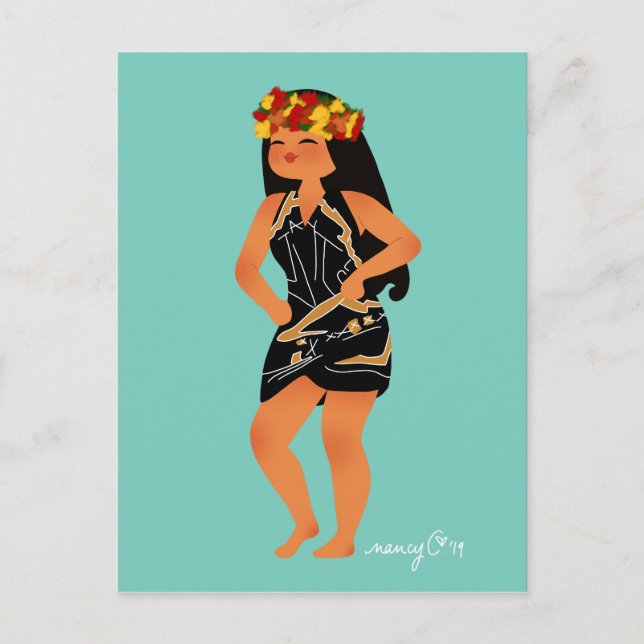 Cartão Postal De Festividades Carte postale Jeanne's Pareu (Frente)