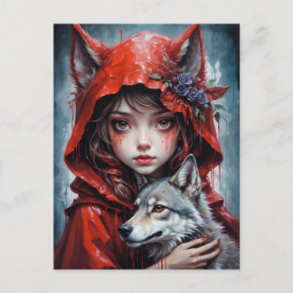 Cartão Postal De Festividades Carte Postale - Le petit chaperon rouge