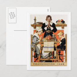 Cartão Postal De Festividades Cartões-postais de Ação de Graças da Vintage Art