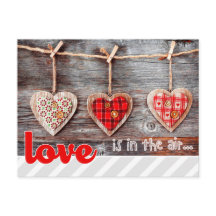 Cartões-postais de Dia de os namorados de Corações