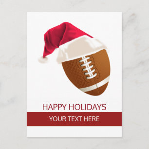 Cartão Postal De Festividades Cartões-postais de Natal Bola de futebol Chapéu de