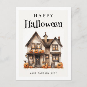 Cartão Postal De Festividades Casa Festiva Personalizada de Halloween Real Estat