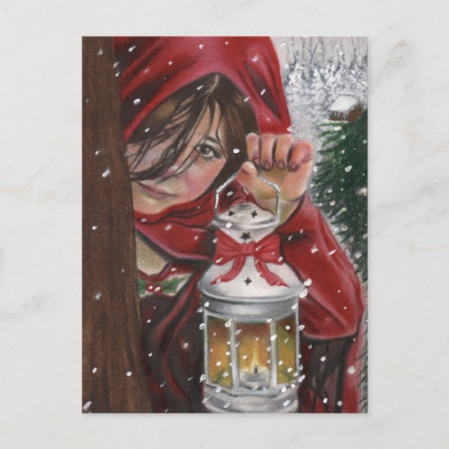 Cartão Postal De Festividades Casa para os feriados (Frente)