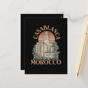 Cartão Postal De Festividades cásablanca marrocos