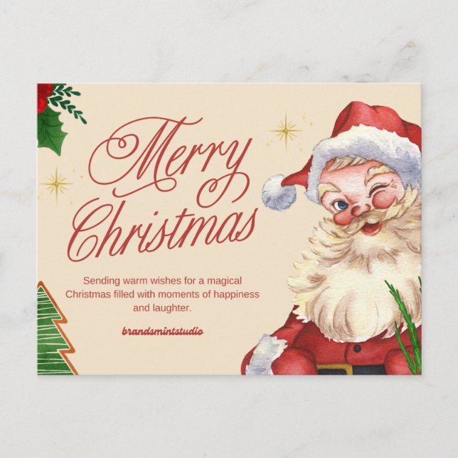 Cartão Postal De Festividades Casaco (Frente)