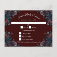 Casamento Elegante Mauve Gothic da Maroon Escuro