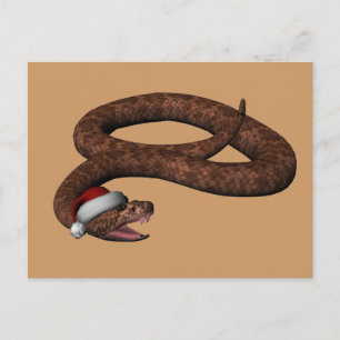 Cartão Postal De Festividades Cascavel com Santa Hat