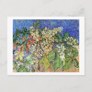 Cartão Postal De Festividades Castanhas Floridas Galhos, Van Gogh.