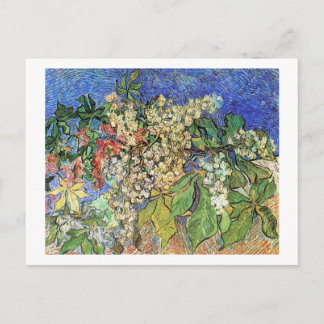 Cartão Postal De Festividades Castanhas Floridas Galhos, Van Gogh.