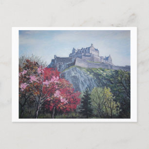 Cartão Postal De Festividades Castelo de Edimburgo. Edimburgo, bela Escócia