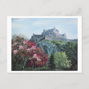 Cartão Postal De Festividades Castelo de Edimburgo. Edimburgo, Escócia