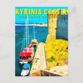 Cartão Postal De Festividades castelo de kyrenia - o norte de chipre