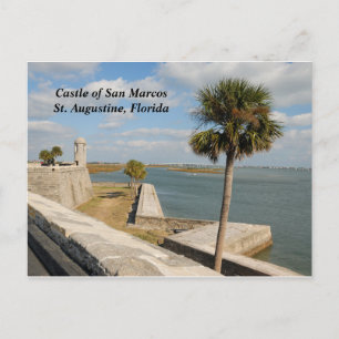 Cartão Postal De Festividades Castelo de San Marcos