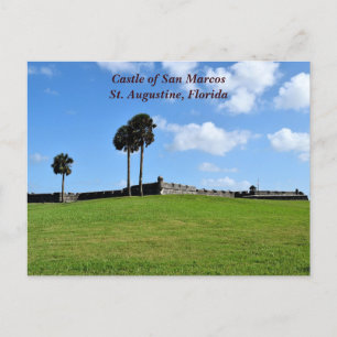 Cartão Postal De Festividades Castelo de San Marcos