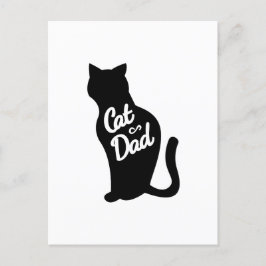 Cartão Postal De Festividades Cat Dad