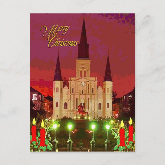 Cartão Postal De Festividades Catedral de Natal (Frente)